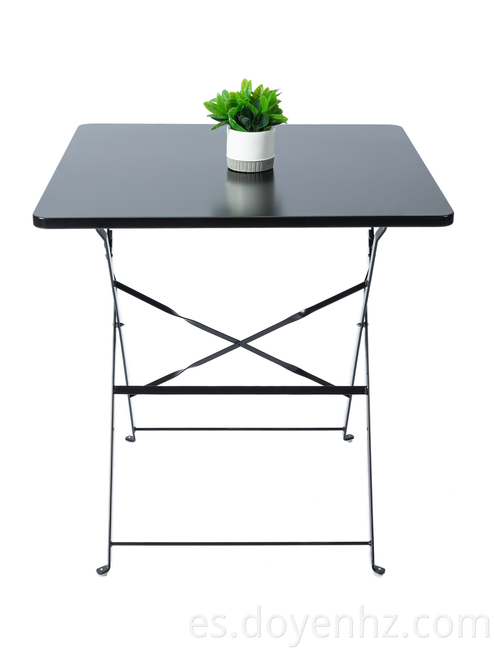 Metal Folding Square Table for Garden
